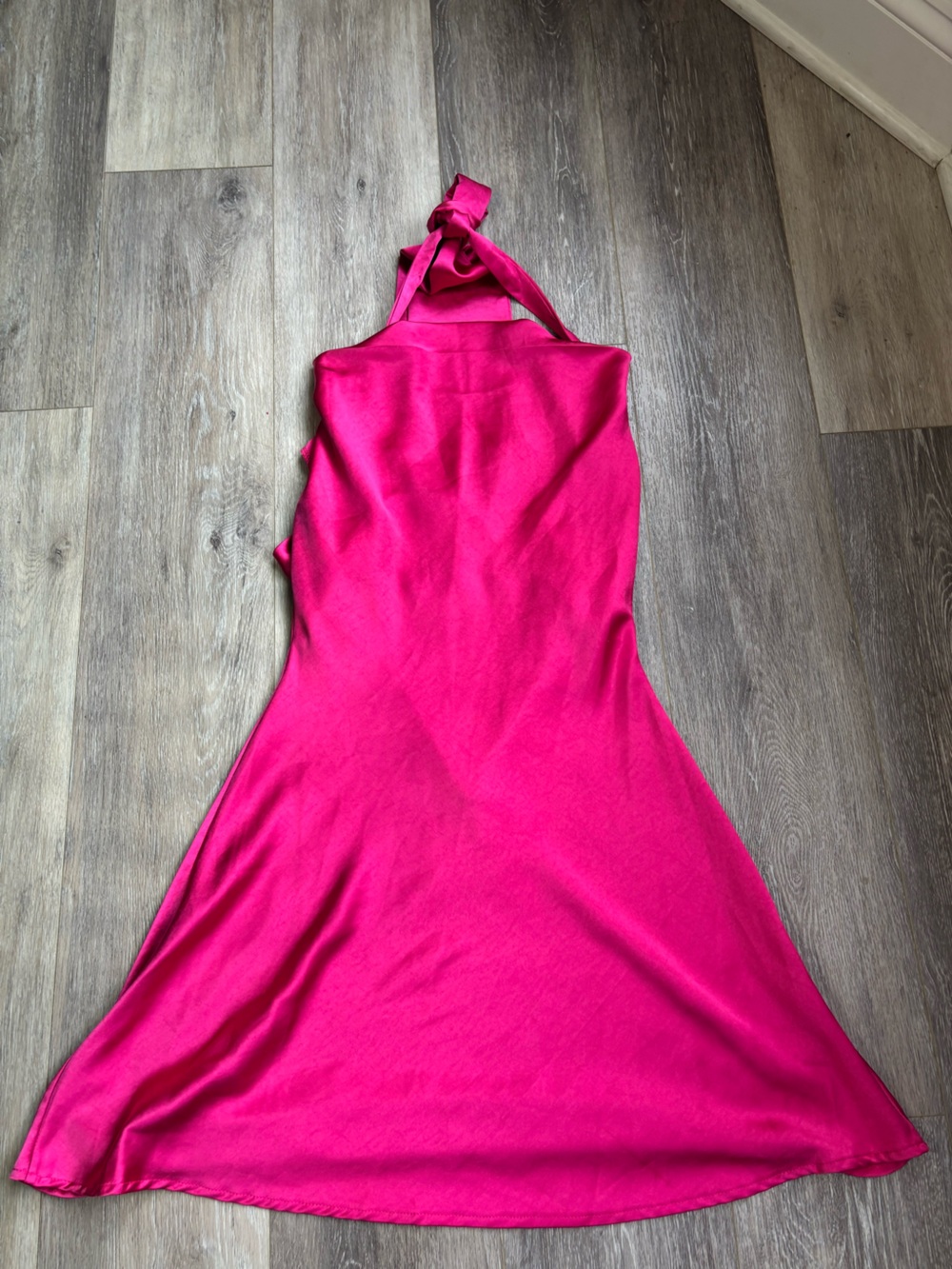 Altar'd State Fuchsia Tied Halter Dress - Picture 3 of 4